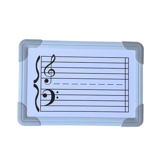 Double-Sided Magnetic Music Staff Whiteboard High Low Notes Teaching Aid Mini Dry Erase Board Students Teachers Music Classroom Supplies
