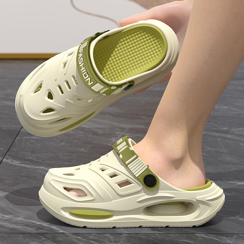 Scarpe Estive da Uomo a Forma di Grotta Moda Pantofole Traspiranti Antiscivolo Pantofole Casual