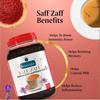 JIVVIJ SAMAARA Saffron Tea 1kg | Flavoured CTC Assam Black Leaf Tea | Kesar Chai Patti Powder | Saff Zaff Jar
