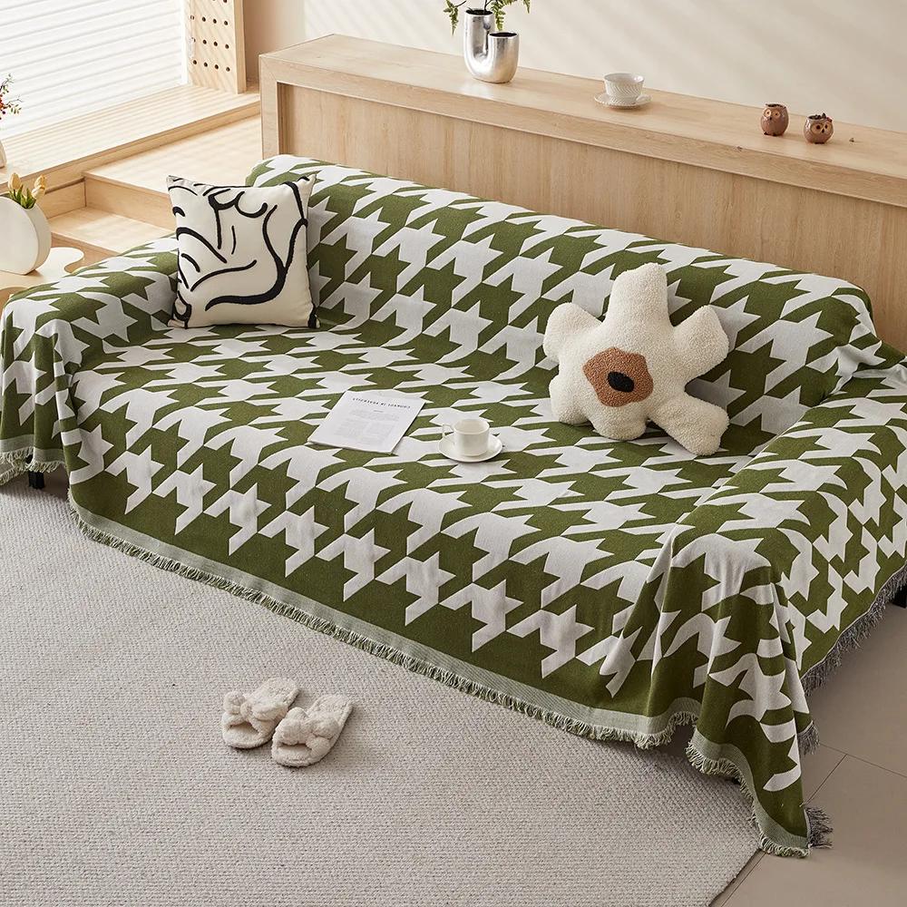 Sofa Towel Full Cover Ins Wind Nordic Sofa Cushion Camping Blanket Cover Towel All Seasons Universal All-inclusive Sofa Cover