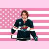 Arazzo bandiera americana rosa
