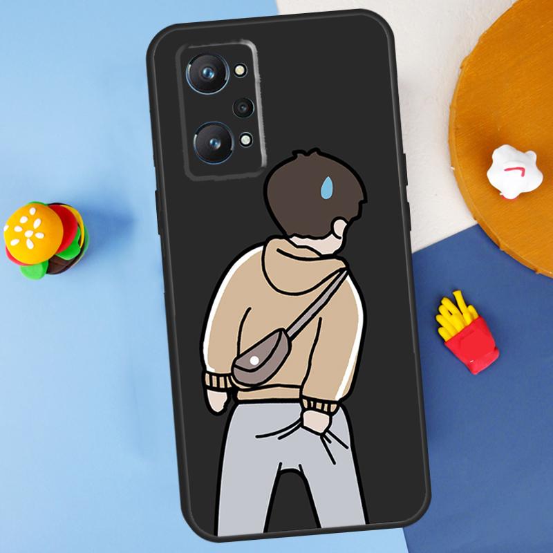 Cartoon Couple Love Boy Girl For Realme GT7 Pro GT 6T 6 5 C67 C61 C55 C53 C51 C21Y C25S C75 10 11 12 13 14 Pro Plus Case