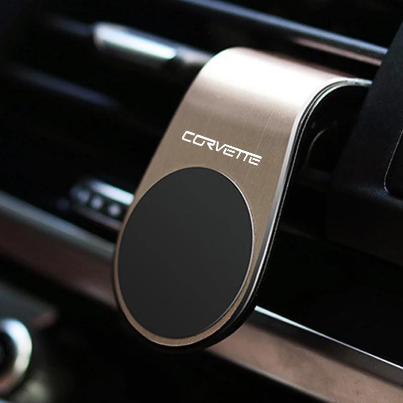 Neuer Auto-Handyhalter Magnetische Auto-Halterung Für Chevrolet Corvette Logo Anti-Rutsch Handyhalter Auto Magnetisch L-förmig Auto-Zubehör