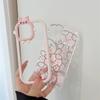 Kreative Persönlichkeit niedlichen 3D-Bär Rahmen Cartoon Linie rosa Schwein 2 in 1 Anti-Fall-Shell für iPhone 14 13 12 11 Pro Max Handyhülle
