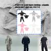Detailed 3Pieces Outfit For 1/12 Action Figure Soldier with Hooded Top Pants And Tees for Figure Doll Display Dressingup
