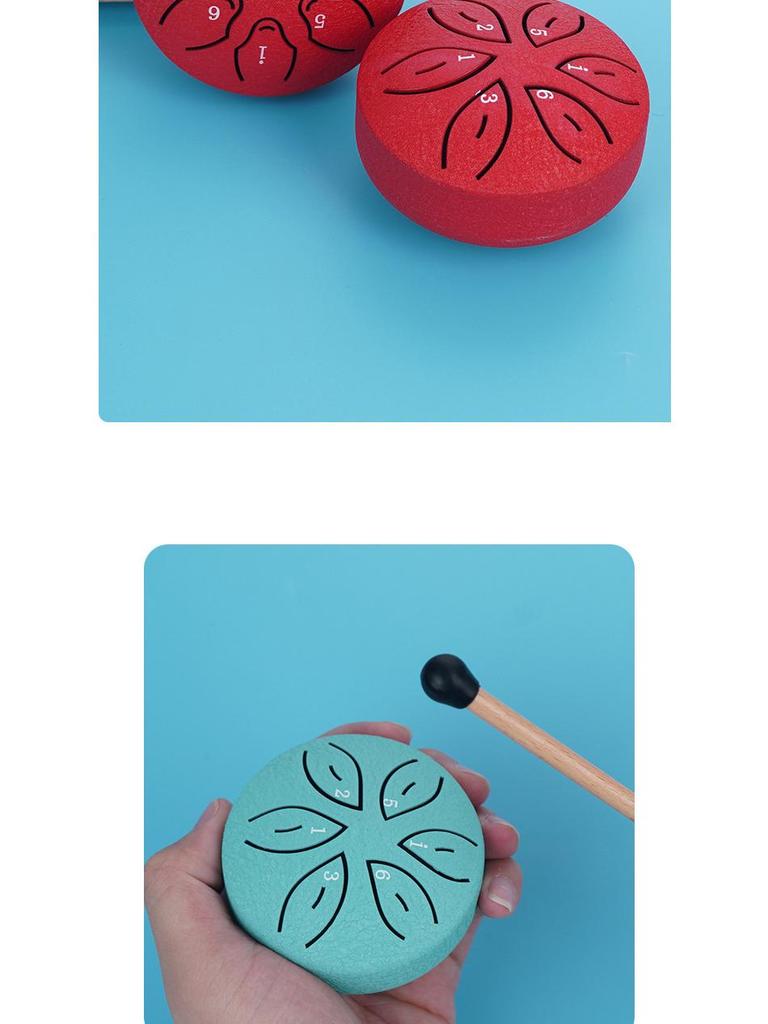 Mini 3-Inch Steel Tongue Drum for Beginners - Children's Percussion Instrument