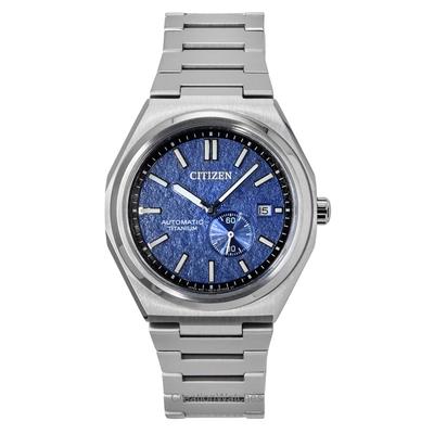 Reloj de Hombre Zenshin Super Titanium Esfera Azul Automático NJ0180-80L 100M