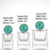 Compact Transparent Glass Perfume Spray Bottle - Travel-Friendly Snap-On Decanter