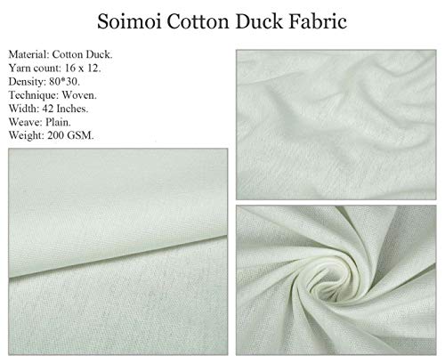 Soimoi Cotton Cambric Fabric Leaves & Floral Artistic Decor Fabric Printed metre 42 Inch