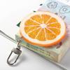Food Hot-dog Pendant Orange Slice Simulation Food Key Ring Cute Lemon Slice Key Chain  Girls