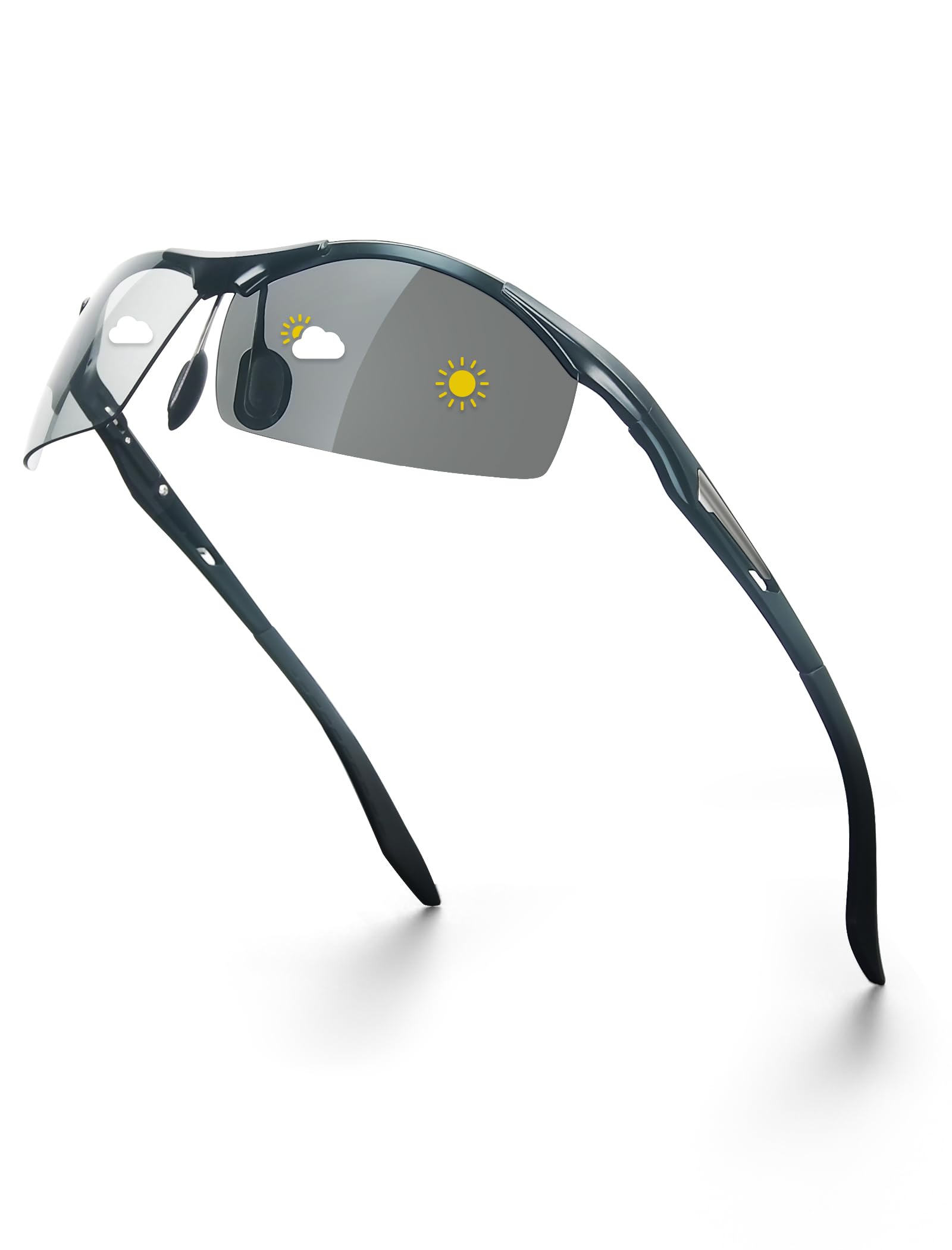 

Поляризованные спортивные солнцезащитные очки с фотохромными УФ-линзами H.Nest, разработанные для гор и гольфа, защита, сверхлегкие, для азиатов,