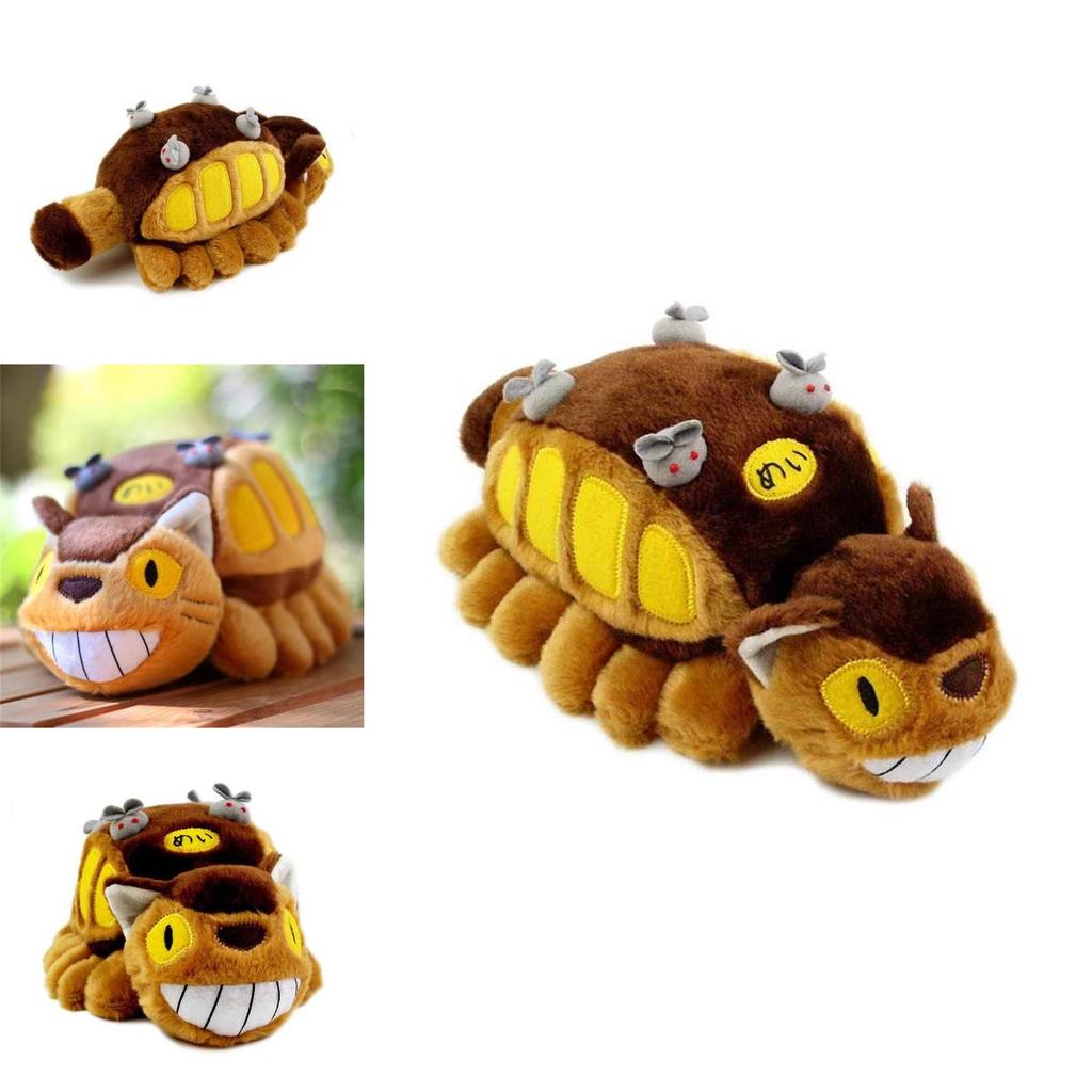 Cuddly 12" My Neighbor Totoro Cat Bus Plush Doll Catbus Pillow For Cozy Comfort