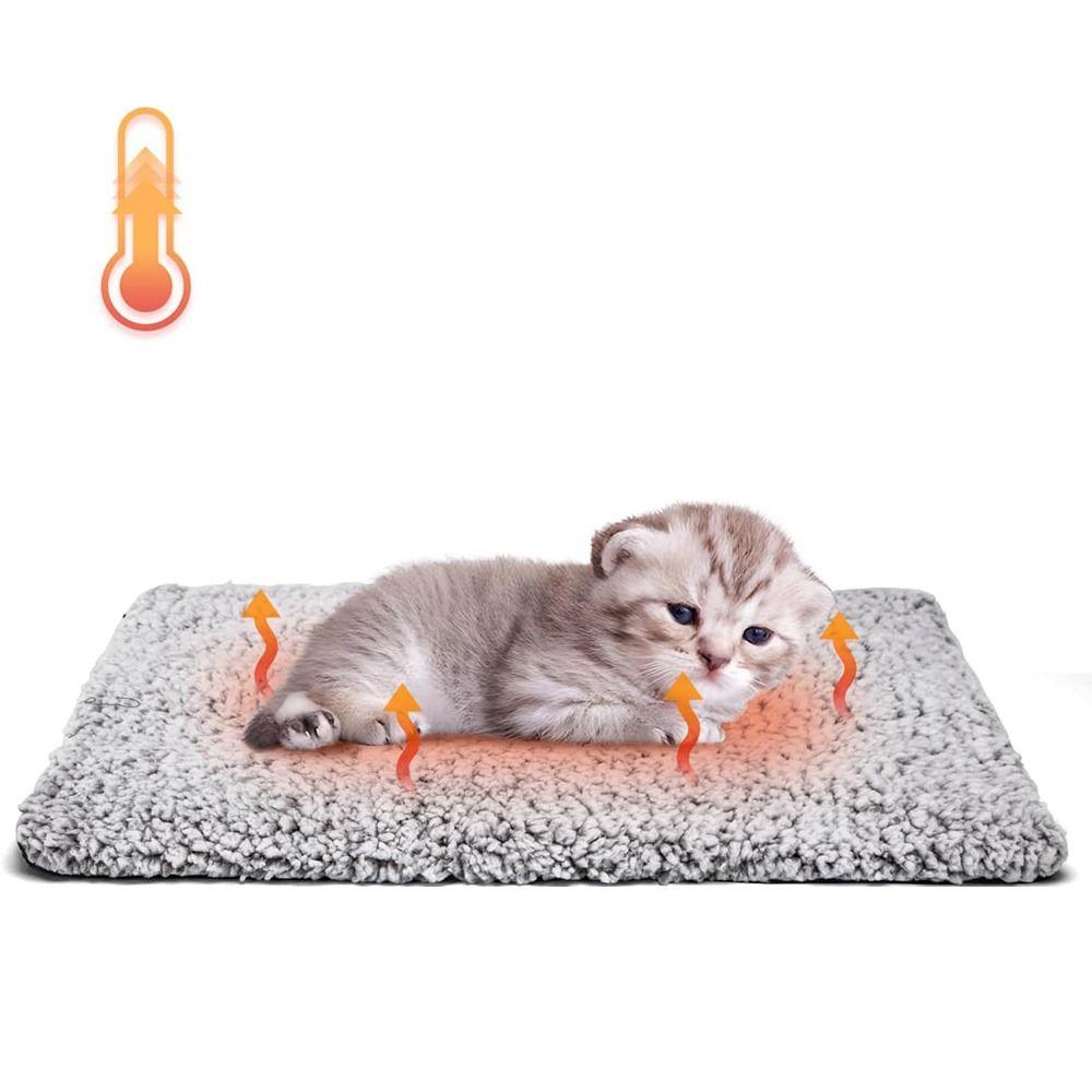 S/M/L Dog Thermal Cushion Mat Extra Warm Self-Warming Cat Bed Heating Pet Kennel Pad  Indoor