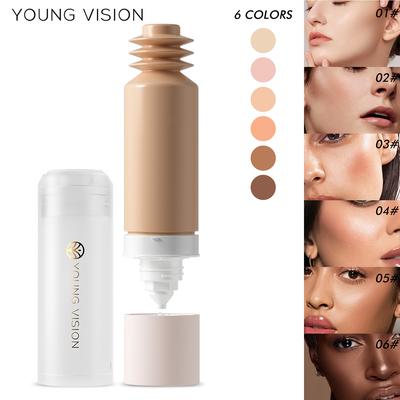 Detachable Bottom Press Liquid Foundation Matte Control Oil Full Coverage Non-removable Waterproof Face Base Makeup