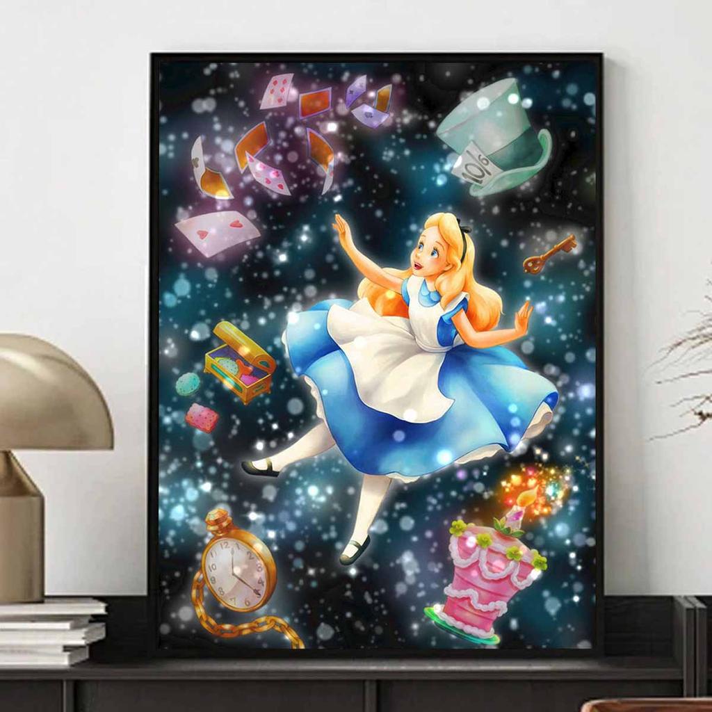 Full Round Diamond Painting Alice's Dream Art Rhinestone Picture Mosaic DIY 5D Cross Stitch Embroidery Home Decoration