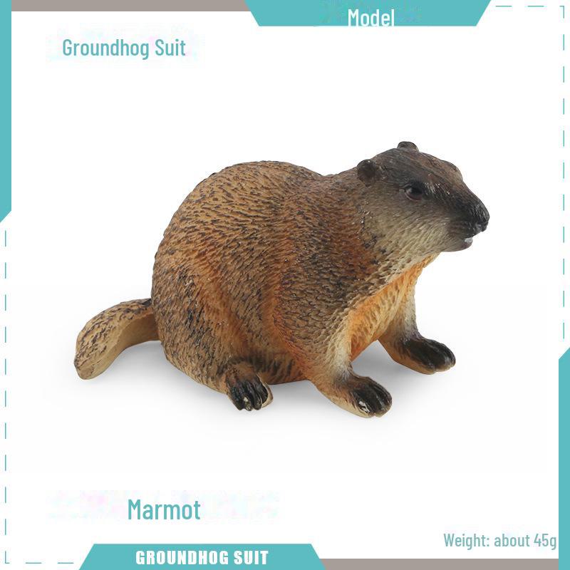 Wild Animal Models: Handmade Groundhog, Squirrel, and Chipmunk Forest Ornaments