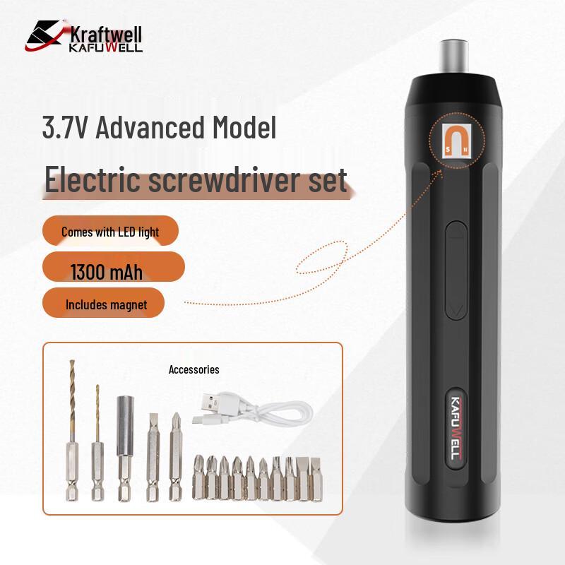 

Набір електричних викруток Kraftwelle 3.7V, штекер CN (адаптер в комплекті)
