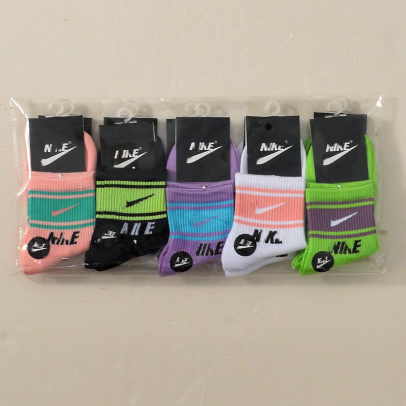 

Спортивные носки Suwannake, 5 пар - Макарон, унисекс, до колена, конфетные цвета One Size