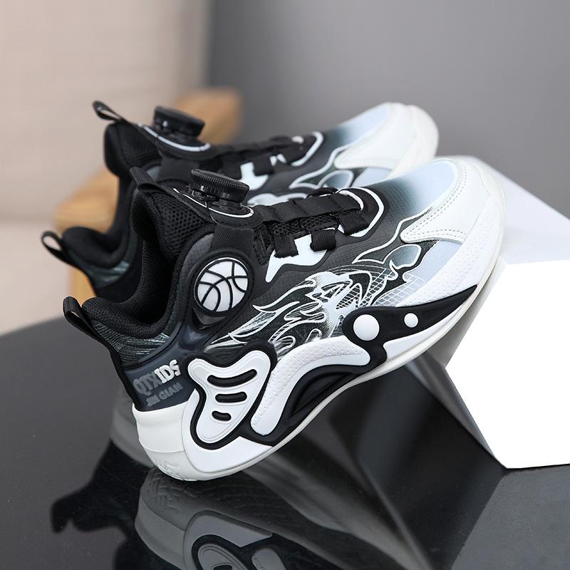 Boys' Shoes for Spring and autumn2026New Children's Athletic Shoes, Stylish Leather Upper, for Boys, Suitable for Running and Basketball