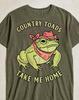 Country Toads Take Me Home T-Shirt, Funny Frog Graphic Tee, Humorous Animal Lover Gift, Quirky Quote Shirt, Sarcastic Tee