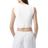Fila X Hailey Collaboration Simple Versatile Comfortable College Style Tennis Shirt Women Tops White A71W523102F-WT