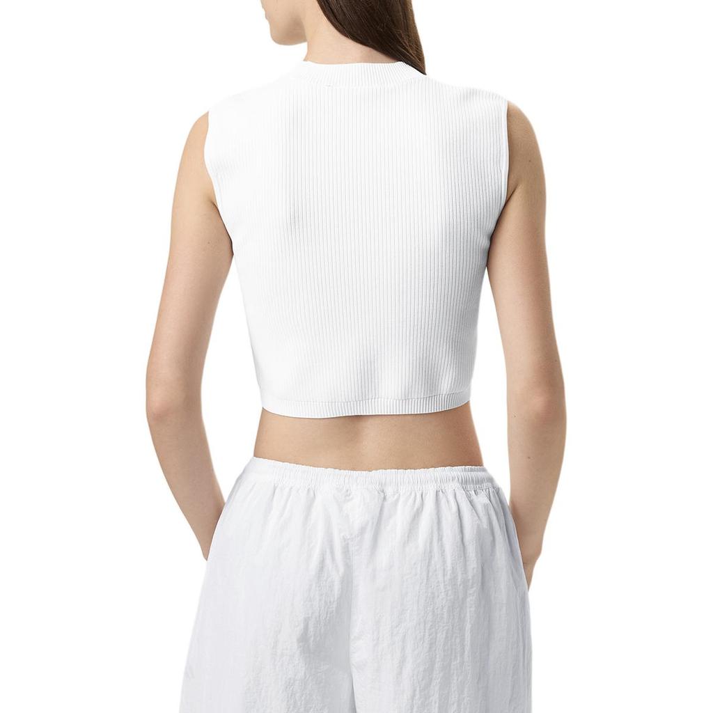 Fila X Hailey Collaboration Simple Versatile Comfortable College Style Tennis Shirt Women Tops White A71W523102F-WT