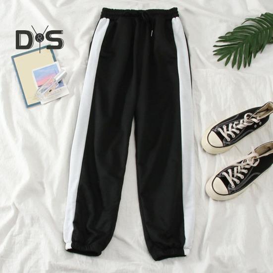 2 stk/sett Sweatshirt Bukser Sett Stativ Krage Glidelås Løs Myk Elastisk midje Ankelbånd Brede benlommer Fargematchende kvinner Høst Vår Joggedress