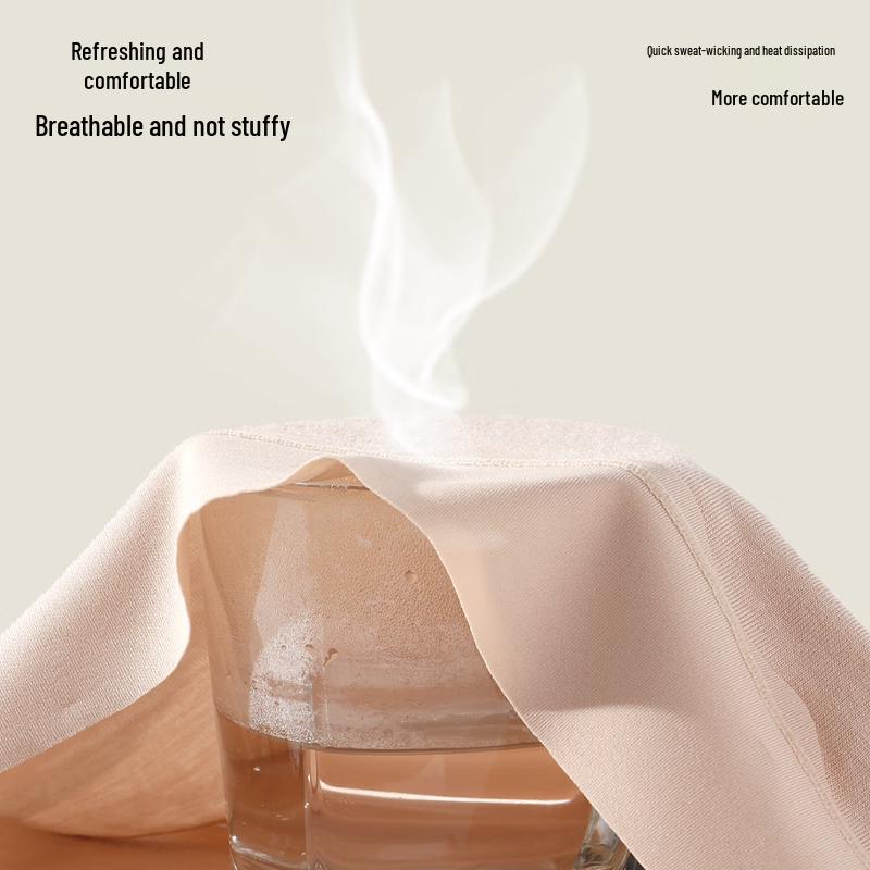 GUJIN Women's Seamless Silk Gusset Tummy Control Briefs (3-Pack)