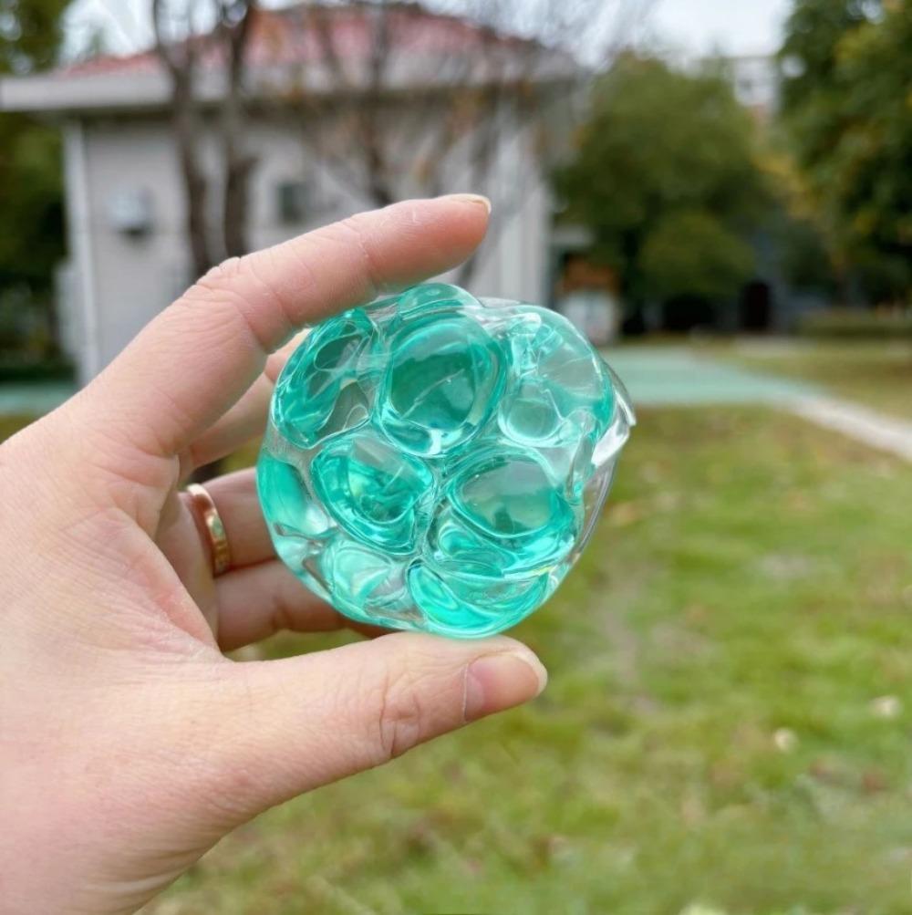 Squishy Bunter Geräusch-Stressball, Knuspriges Quetschspielzeug zur Angstlinderung, Formbares Fidget-Spielzeug für Erwachsene Kinder Entspannungsgeschenk