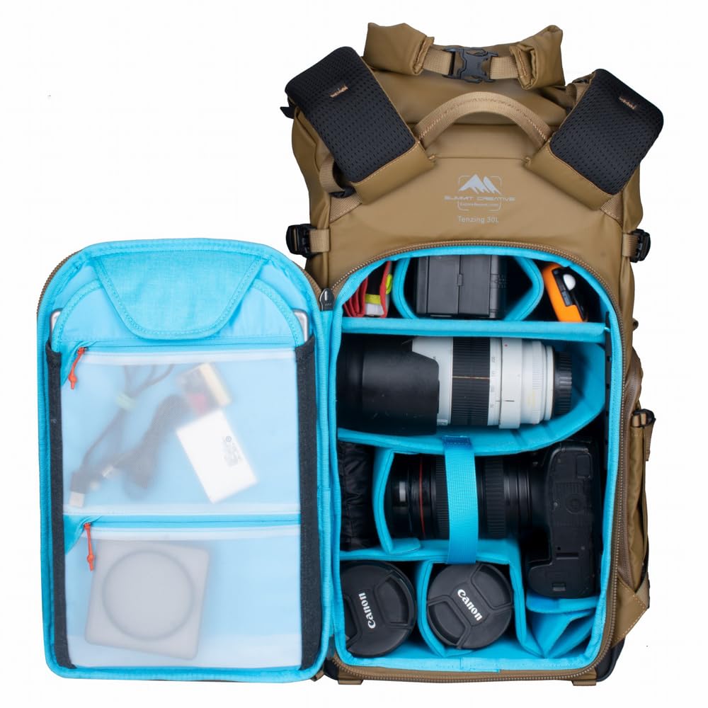 Summit Creative Camera Summit Creative Tenzing 30L Large Photography Gear Storage Compatible with SLR Cameras and Multifunctional Backpack for Outdoor