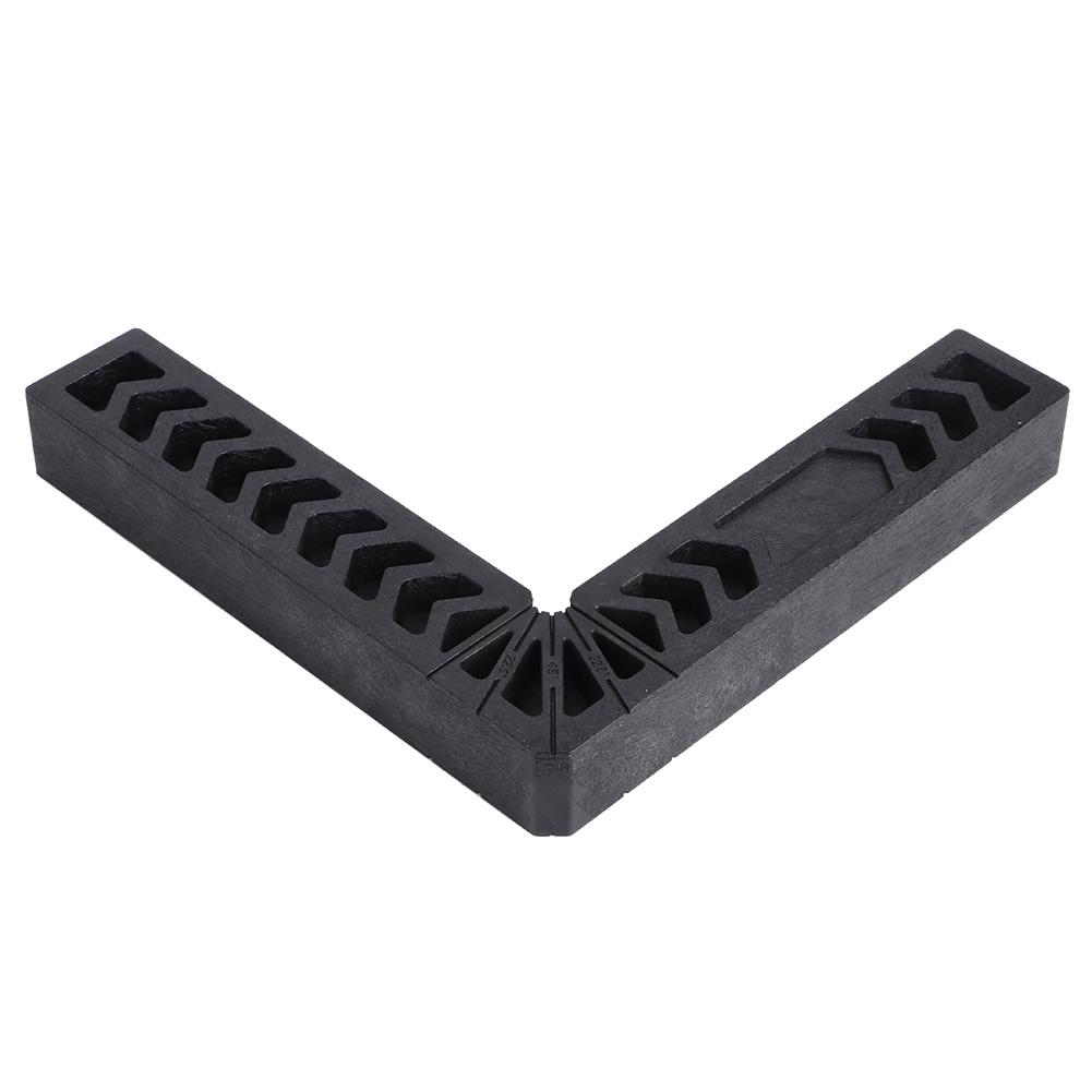 Limitator Negru Unghi Drept L Limitator în Formă de L Plastic de Înaltă Duritate Riglă pentru Prelucrarea Lemnului