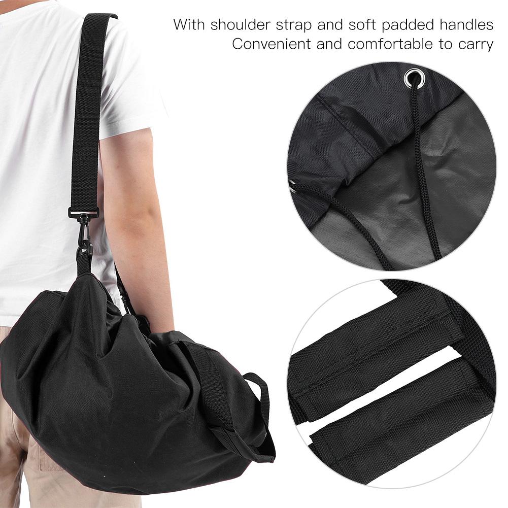 Oxford Kumaşı Neopren Elbise Değiştirme Matı Sörf Plaj Pedi Omuz Askılı Taşıma Kuru Çanta(Siyah)