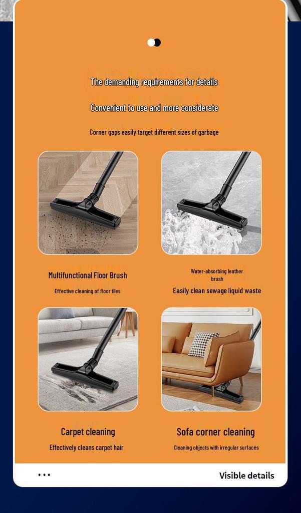 Heavy-Duty Vacuum Cleaner: Wet/Dry, High Suction, for Industrial, Commercial, Household, Automotive Use & Grout Sealing.