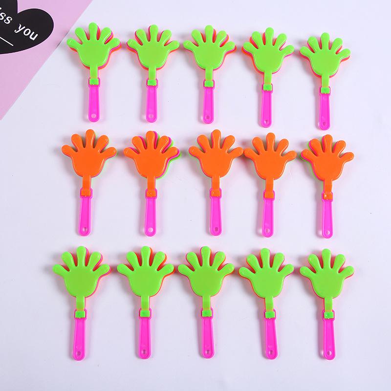 10Pcs Colorful Mini Hand Clapper Cheering Props Clap Your Hands Toys For Kids Birthday Party Favors Baby Shower Pinata Fillers