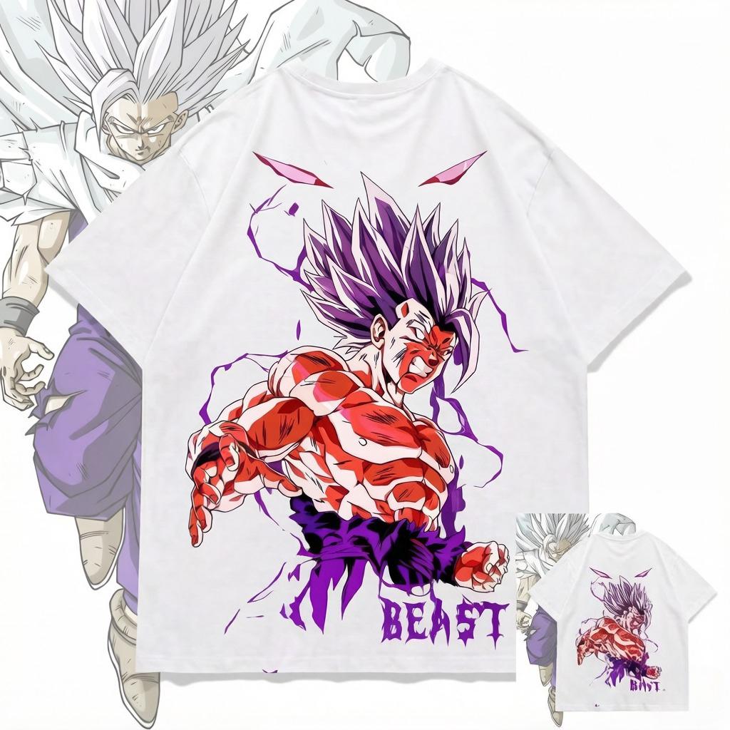 Dragon Ball Cartoon Graphic Printed Cotton Casual Comfortable Children's and Parent's Clothing