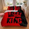 3pcs King Crown Design Comforter Set with One Quilt Cover and Two Pillowcases (No Core) - Perfect for Bedroom and Guest Room Decoration, Festive Gift,