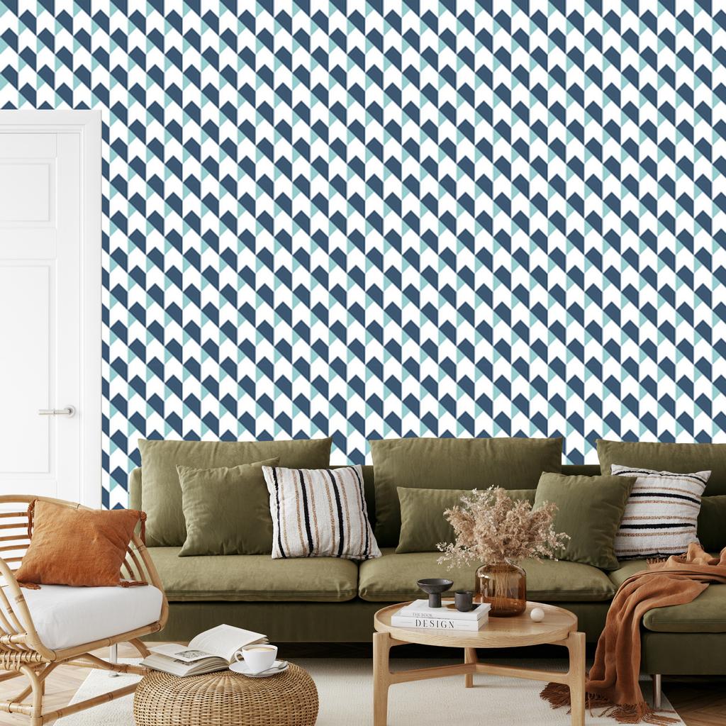 Wallpaper Modern Geometric Pattern for Living Room and Bedroom 50x1000