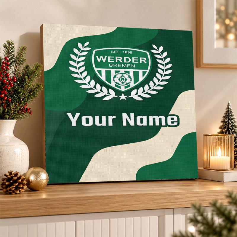 Werder Bremen FC Custom Name Text 5D Diamond Painting Kit DIY Full Drill Diamond Art Decoration