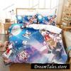 3D Anime Bed Sheet Set Carnival Phantasm Bedding Set Single Twin Full Queen King Size Bed Set Adult Kid Bedroom Duvet Cover Sets