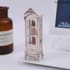 1/12 Vintage Cabinet Display Cupboard Wine Cabinet Furniture Model Doll Home Living Room Simulation Storage Decor Toy