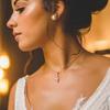 Rhinestones Bridal Back Chain Necklace Long Drop for Women Bride Ladies Body Chain Wedding Dress Body Jewelry Accessory
