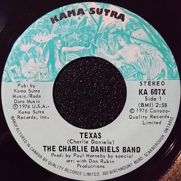 

7inch Record CHARLIE DANIELS BAND Texas Everything Is Kinda Allrigh KA607X Kama Sutra 1976 Canada CountryFolk Used