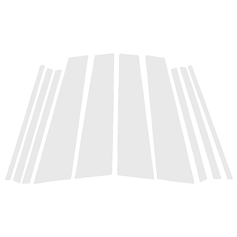 10Pcs Car Exterior BC Pillar Posts Trim Cover Stickers Decor Accessories Fit For Volkswagen Atlas 2018-2024 Auto Exterior Accessories