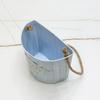 WTEMPO Retro Rural Ironwork Flower POTS Flower Vases Garden Hanging Buckets Exterior Wall Decorations Wall-hung Flower Baskets Balcony Hanging Buckets