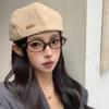 Autumn and Winter New Style British Retro Ins Small Label Reverse Beret Korean Style Casual Fashion Versatile Painter