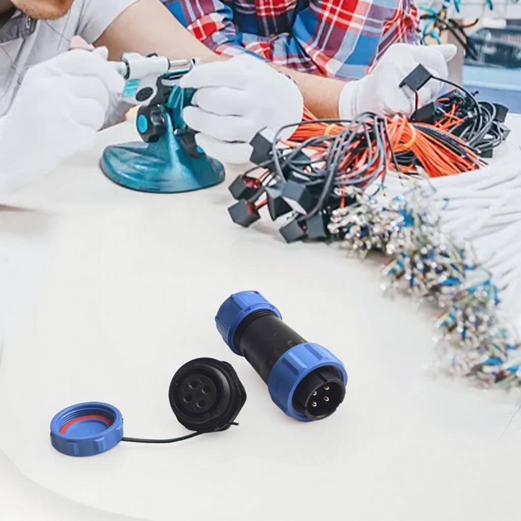 SP21 4Pin Waterproof Aviation-Cable Connector,Power Connector-Plug Socket IP67