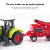 Farmer Tractor Toy Friction Powered Early Educational Toy Collectible Farm Toy Small Construction Vehicle For Children Gift Lumber Truck Toy Playsets