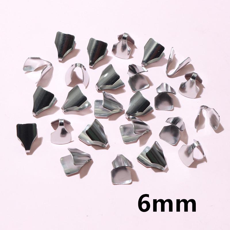 200 Pcs Stainless Steel Edge Binding Tongue Clasps for DIY Necklace & Bracelet Making