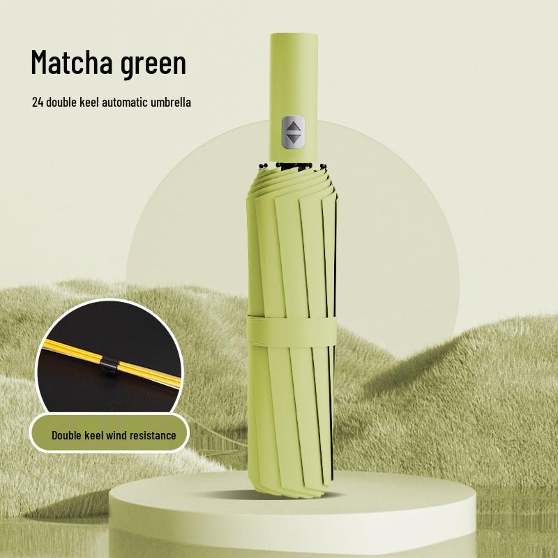 Automatic Dual-Use Folding Umbrella: Premium Sunshade & Rain Protection with Custom Logo