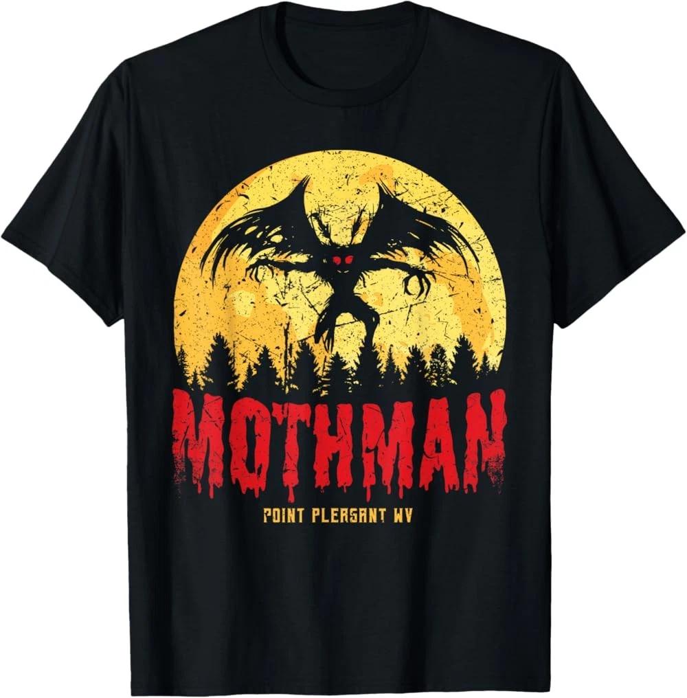 Mothman Cryptid Point Pleasant Gothic Cryptides Halloween T-Shirt XS